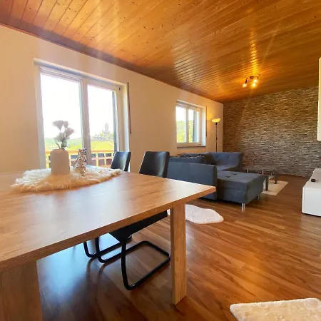 Burg Panorama Blick Moderne Zentrale Apartment