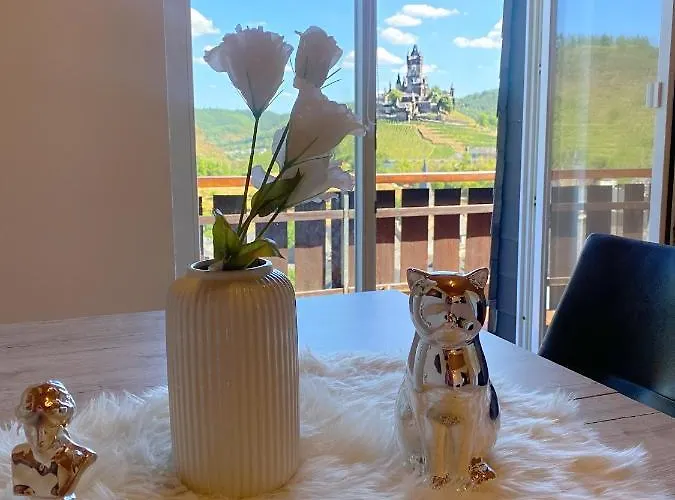 Burg Panorama Blick Moderne Zentrale Apartment