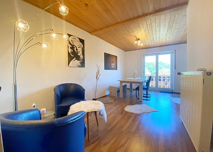 Burg Panorama Blick Moderne Zentrale *