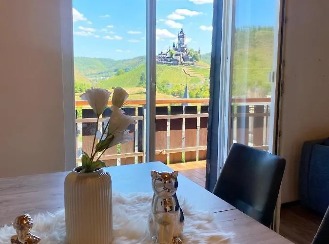 Burg Panorama Blick Moderne Zentrale